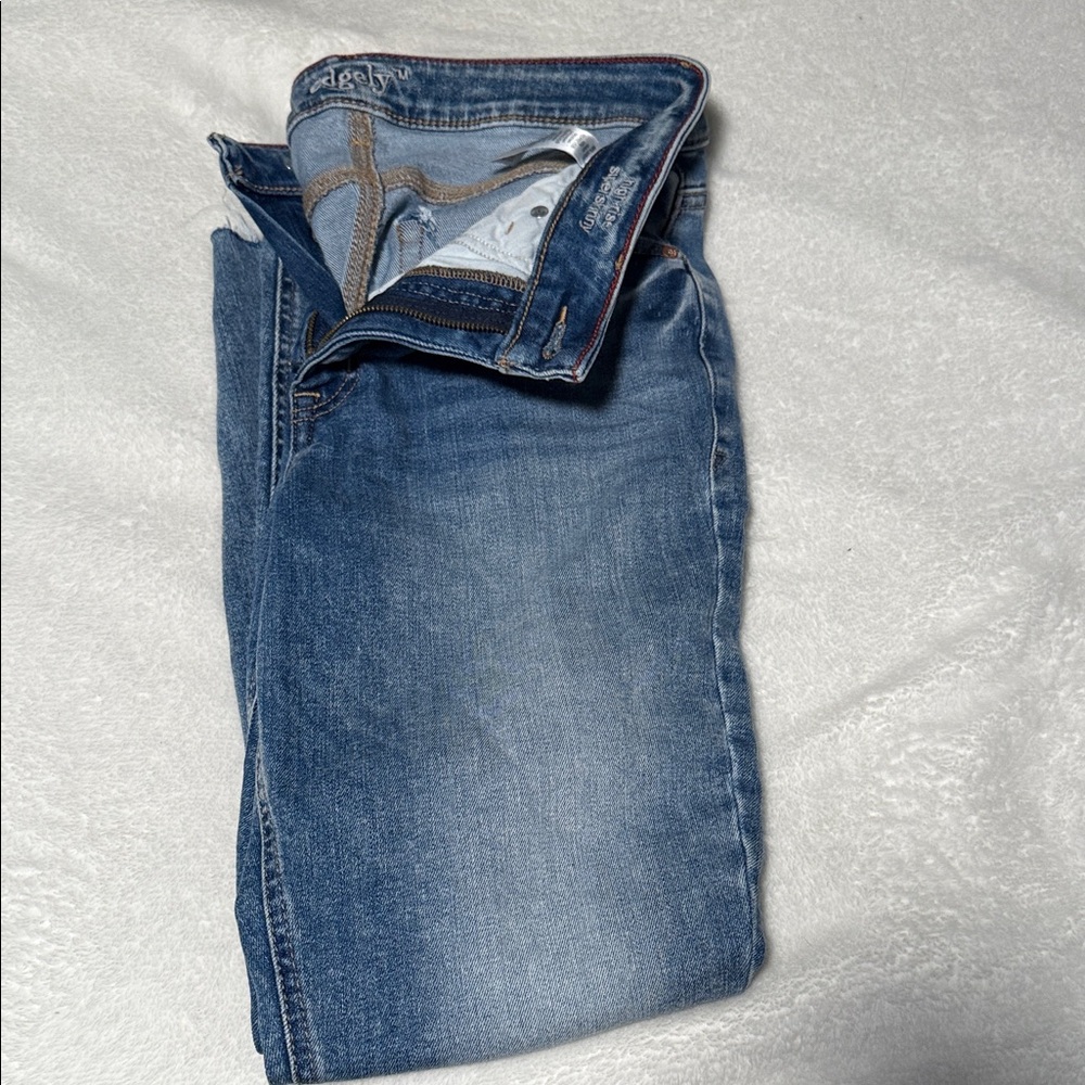 Women’s Edgely Blue Jeans size 12 Reg High Rise Super Skinny Cut SMOKE FREE HOME